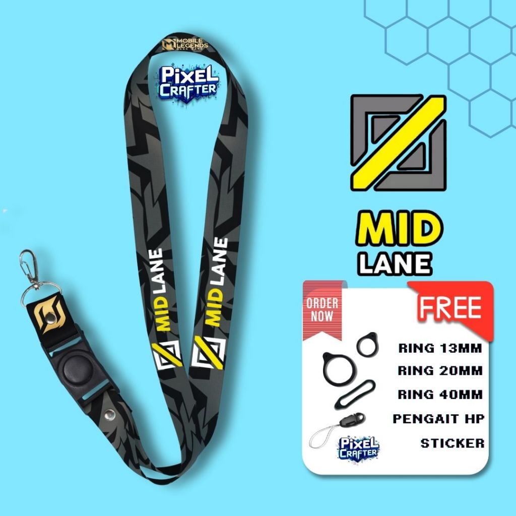 

LANYARD ROLE MLBB MIDLANE/MIDLINE | GANTUNGAN HP | GANTUNGAN P0D | GANTUNGAN KUNCI | GANTUNGAN ID CARD