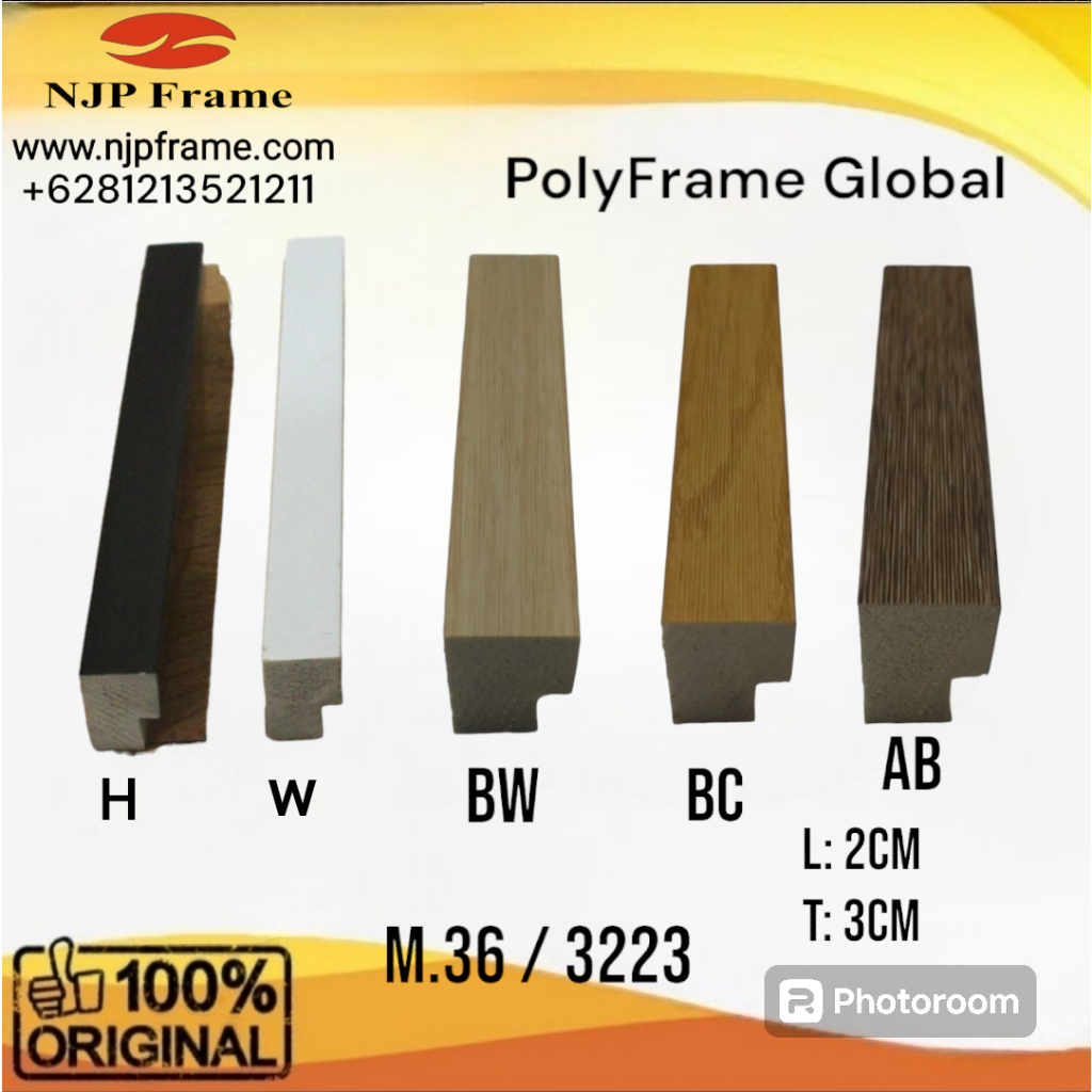 Batangan Bingkai Minimalis M.36/3223 PolyFrame