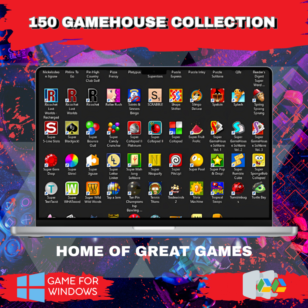 GAMEHOUSE COLLECTION (150 GAMES KOLEKSI NOSTALGIA) - GAME PC OFFLINE