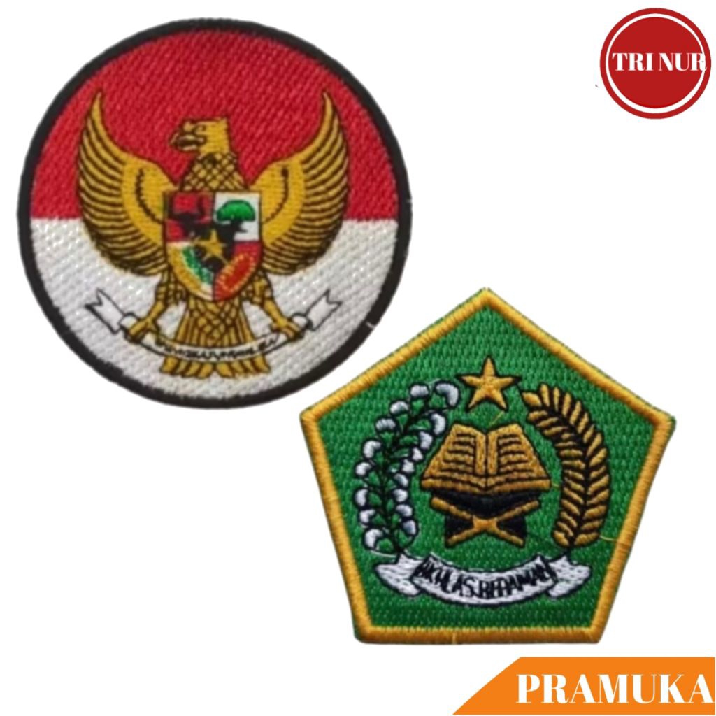 Bed Kemenag Ikhlas Beramal Bordir / Logo Depag Bordir / Bed Garuda Bulat / Badge Ikhlas Beramal Bord