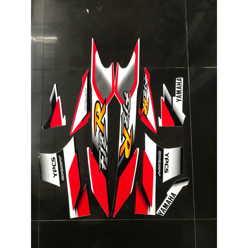 STRIPING STIKER FIZ R SPORTY 2001 PUTIH MERAH