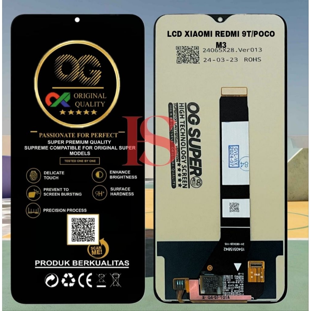 LCD XIAOMI POCO M3 LCD FULLSET TOUCH SCREEN LCD XIAOMI REDMI 9T/POCO M3 ORIGINAL