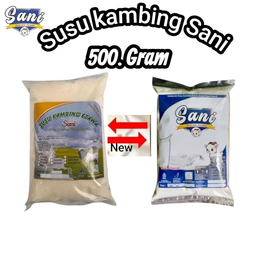 

susu kambing bubuk full krim 500gram susu kambing ettawa sani aneka rasa