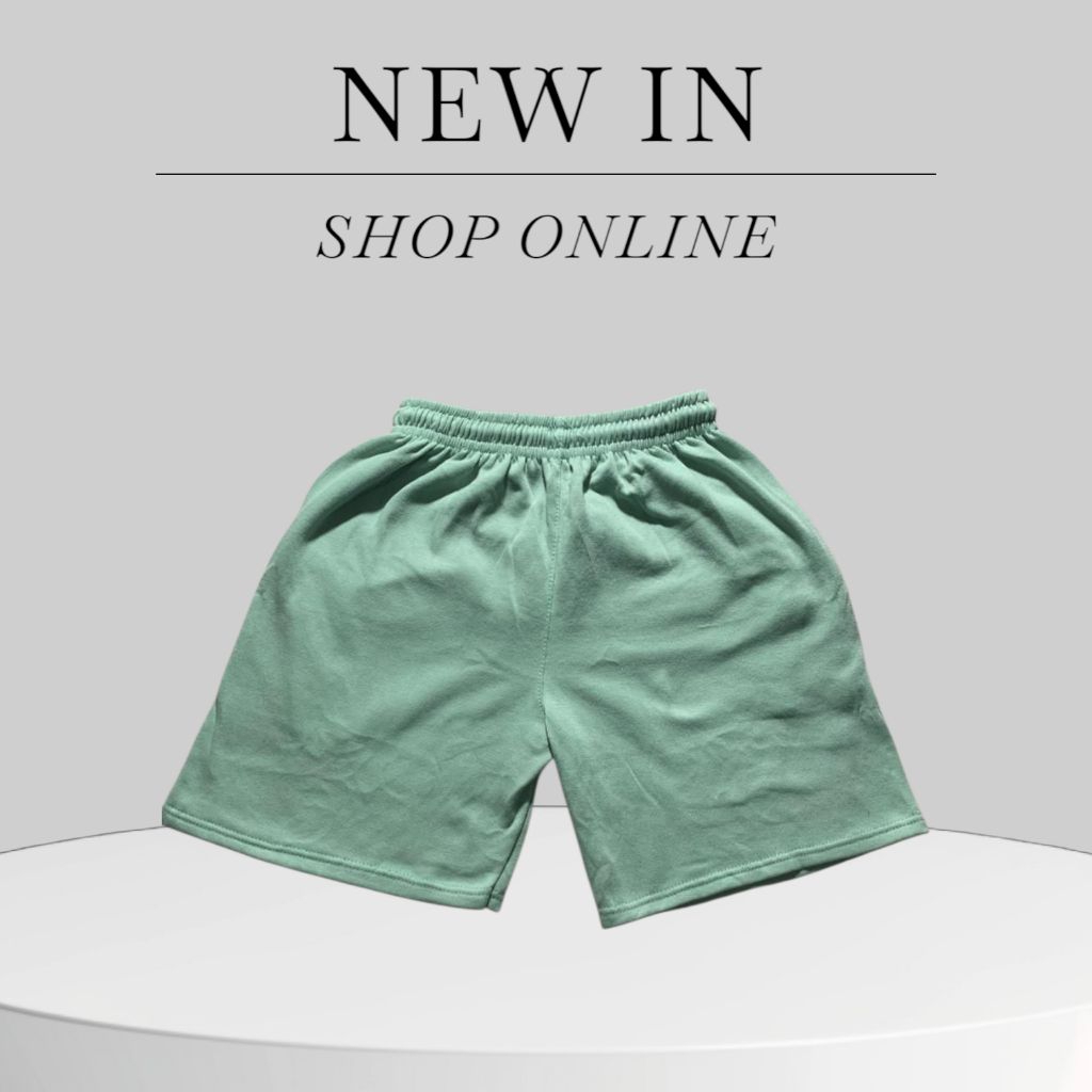 Celana pendek pria polos boardshort unisex pria wanita celana pendek polos santai hitam