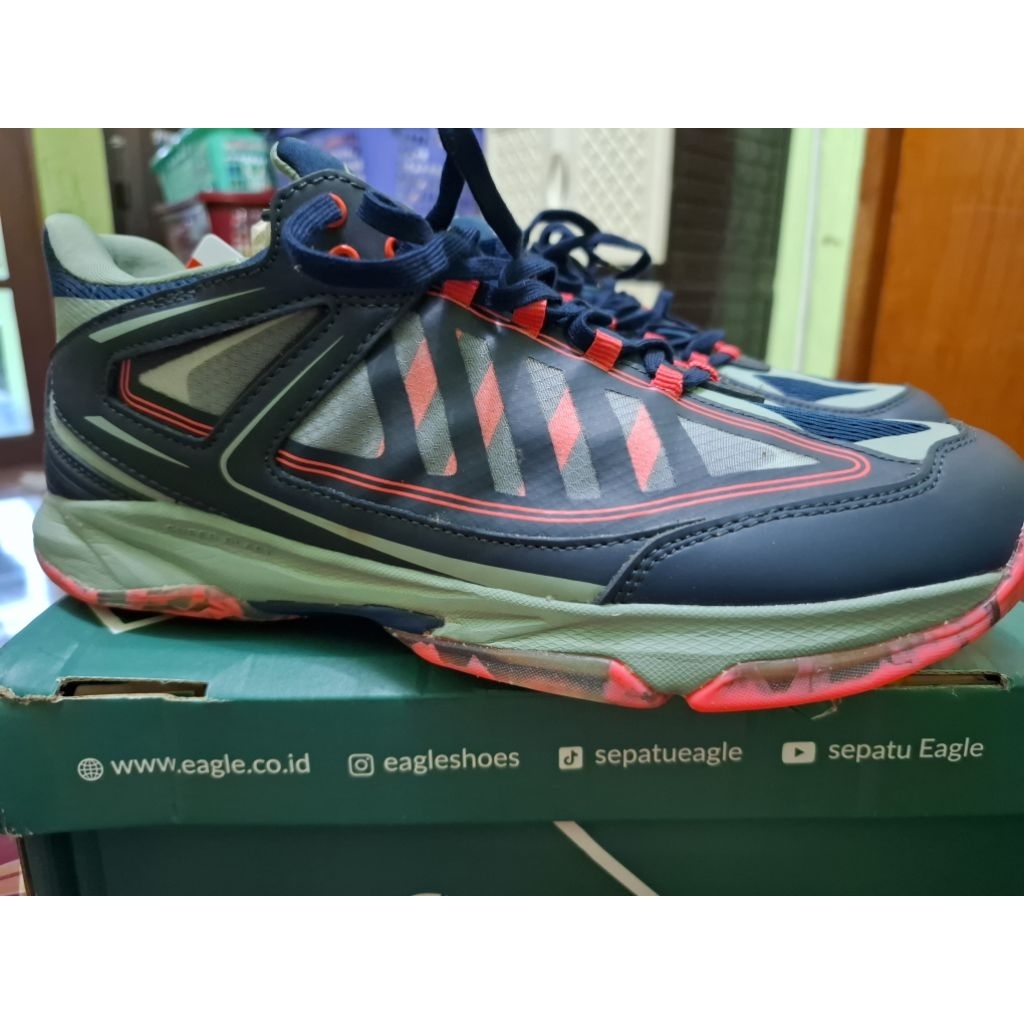 SEPATU EAGLE PNR PRIME SIZE 46, SEPATU DEWASA, SEPATU BADMINTON, SEPATU SPORTS, SEPATU OLAHRAGA