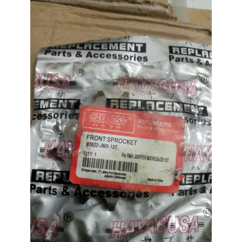 Gir gear gir depan Jupiter mx 13T