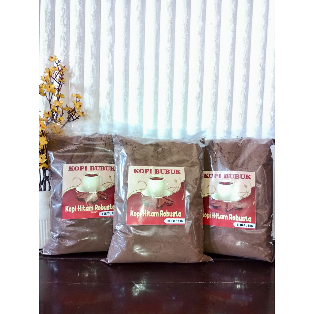 

3 KG KOPI BUBUK HITAM ROBUSTA KOPI TRADISIONAL ENAK NIKMAT, Pahitnya Pas, Aroma kopinya kuat