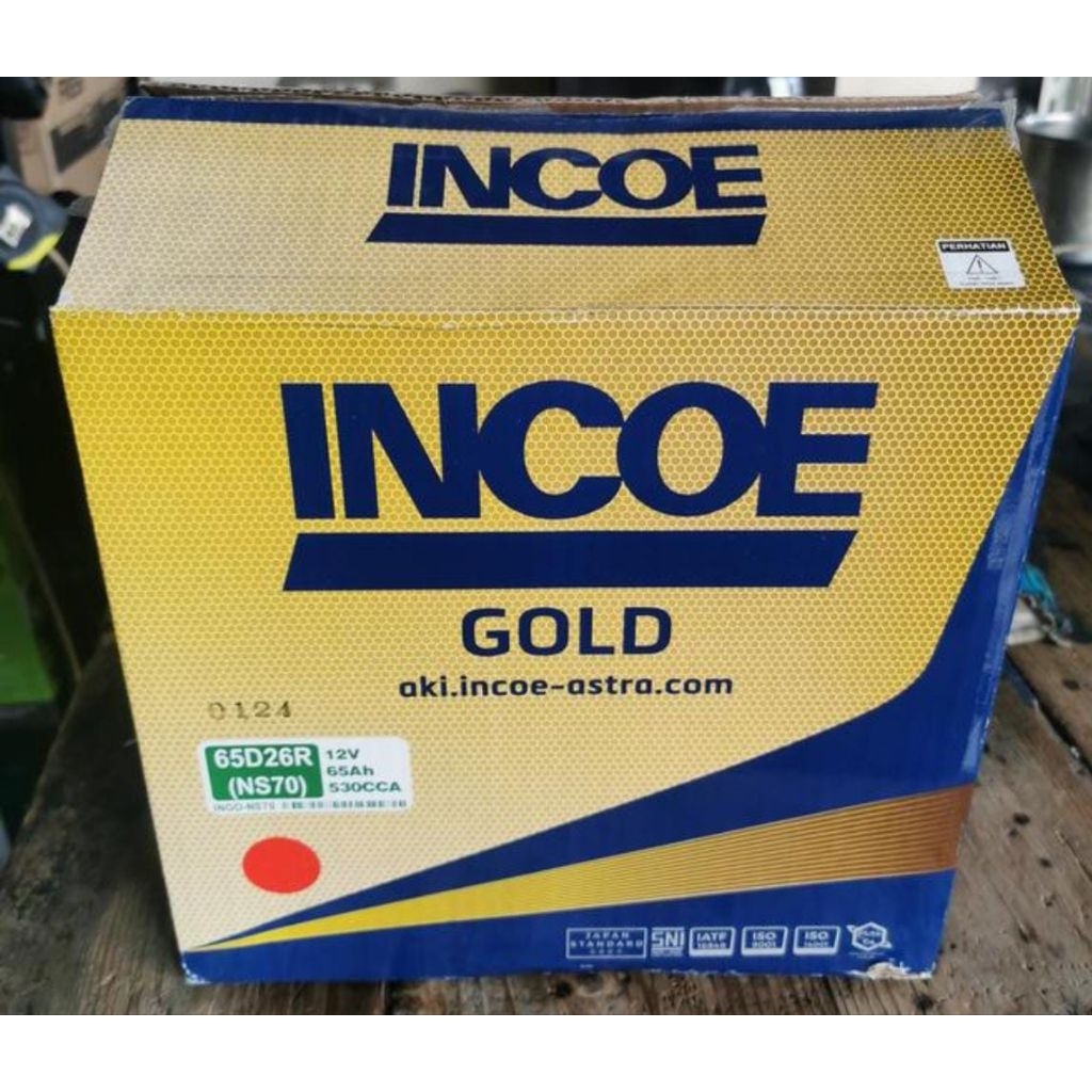 aki Incoe Gold NS70 65d26r 65Ah