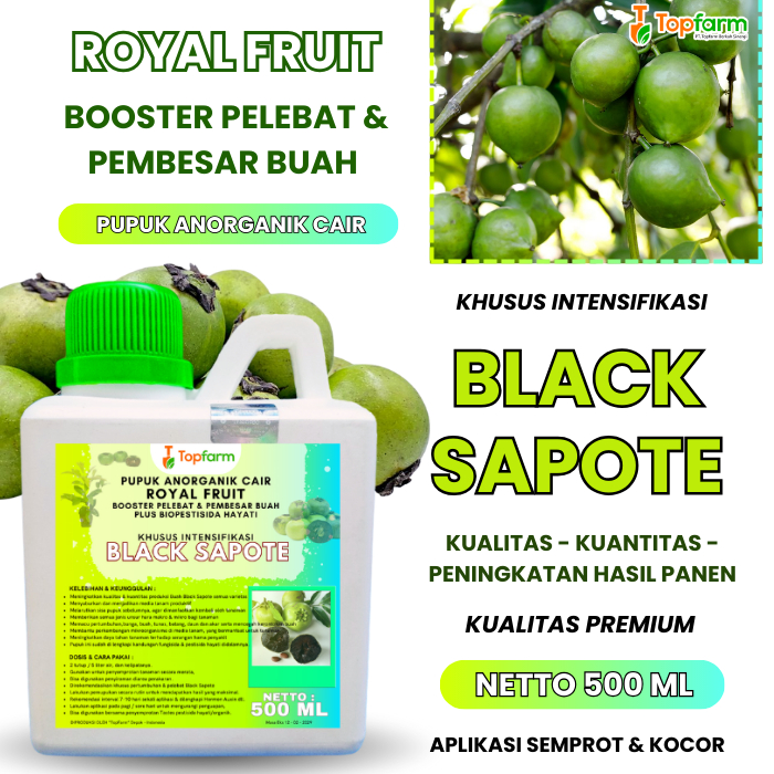 Pupuk Booster Black Sapote/ Pupuk Buah Sapote Terbaik/ Pupuk Khusus Tanaman Black Sapote/ Pupuk Pemb