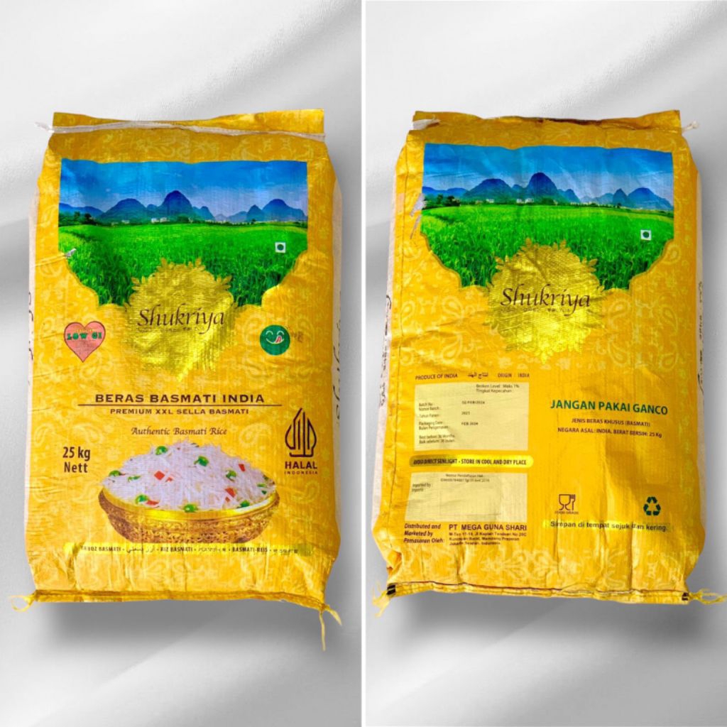 Shukriya Beras Basmati 25kg – Premium Basmati Rice