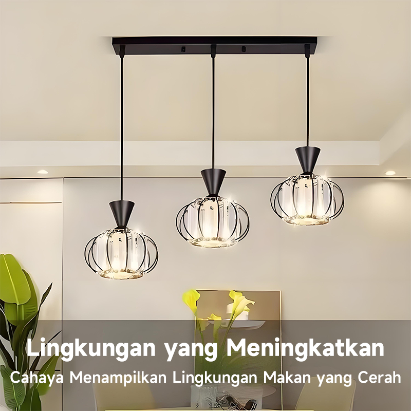 Lampu Gantung Kristal Minimalis modern Lampu Kristal Plafon Rumah Lampu Gantung Ruang Tamu lampu rua