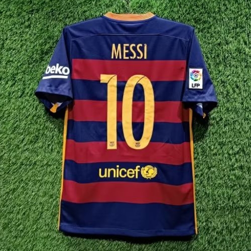 Jersey Barcelona Original 2015-2016 Home Small Messi 10