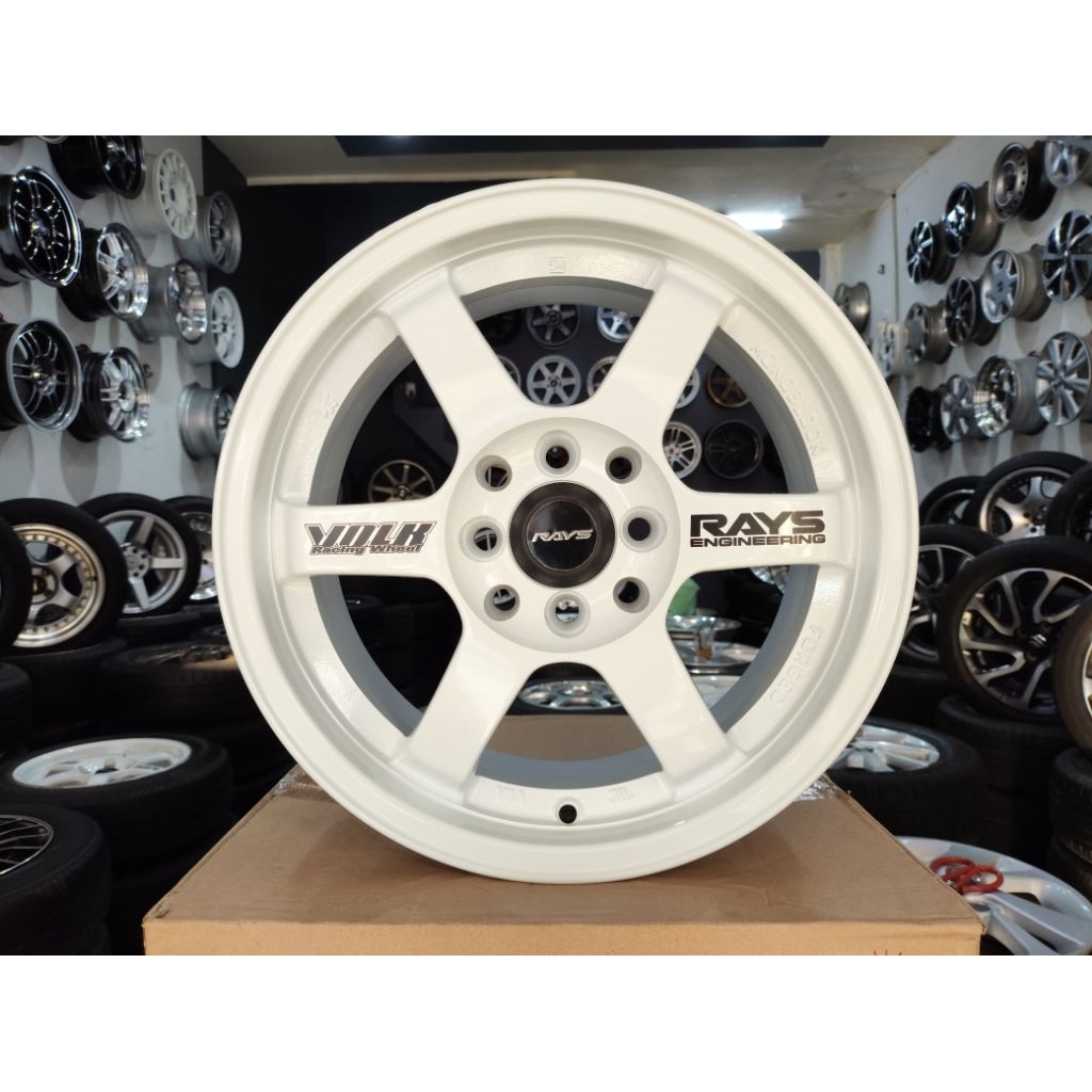 TE37 ring 15 pcd 4x 100 harga utk 1 velg wajib beli 4