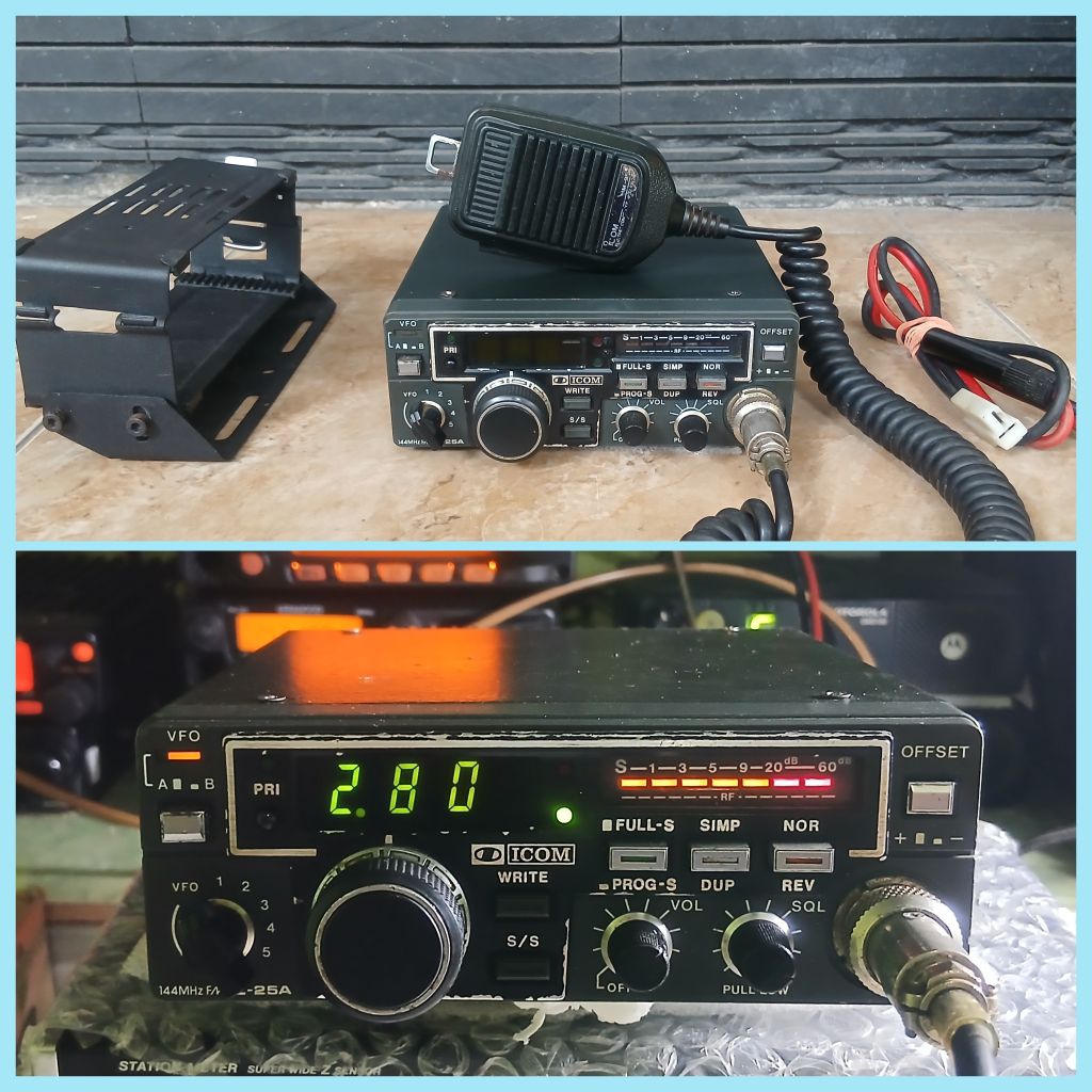 RADIO RIG ICOM IC-25A VHF BERSIH ORIGINAL JAPAN