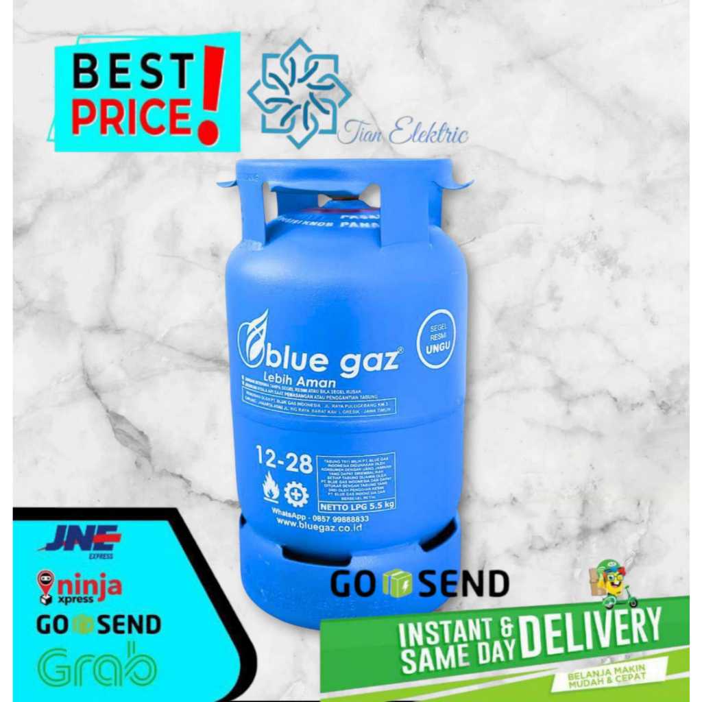Tabung BLUE GAS 5,5Kg + Isi Bersegel (Instant Only)