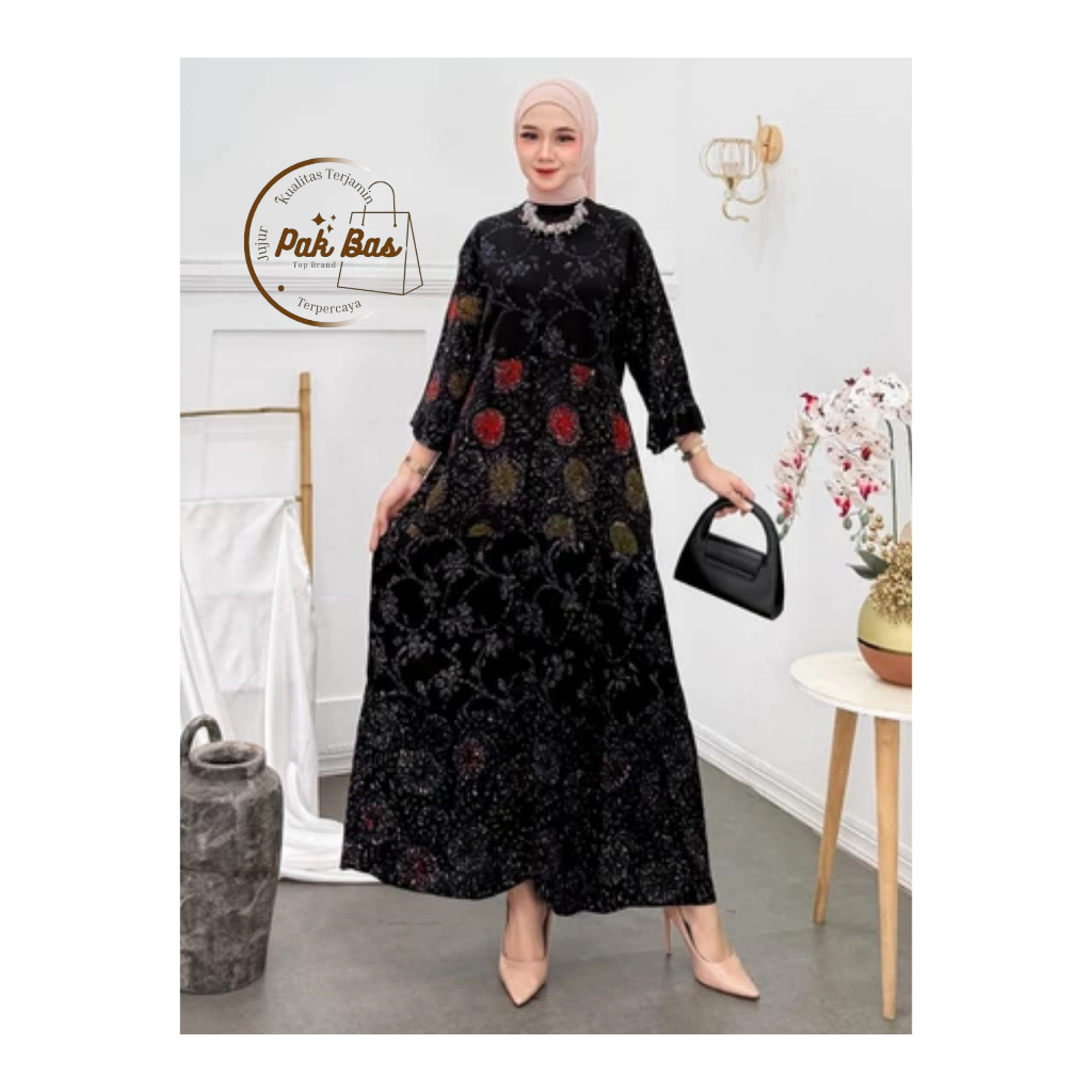 Dress Daster Batik Lengan Panjang Keren Model Type A8 Terbaru
