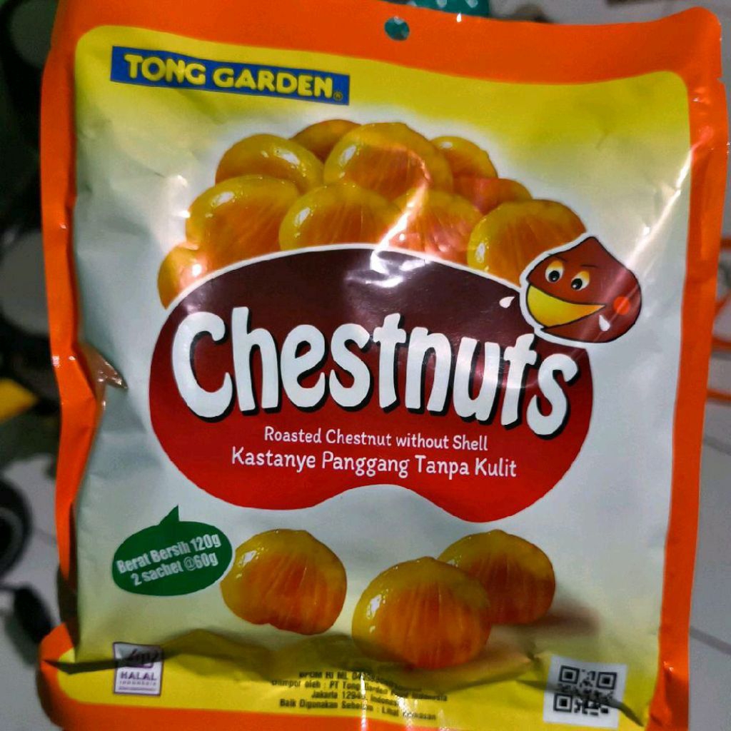

Chesnuts kacang kastanye matang panggang tanpa kulit 120 gram