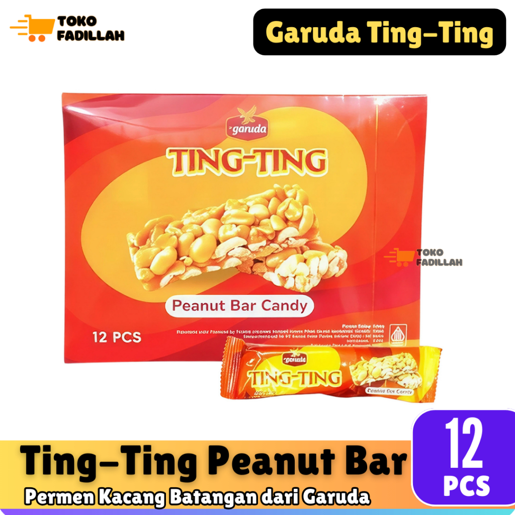 

Garuda Ting-Ting Peanut Bar Candy Box isi 12 pcs