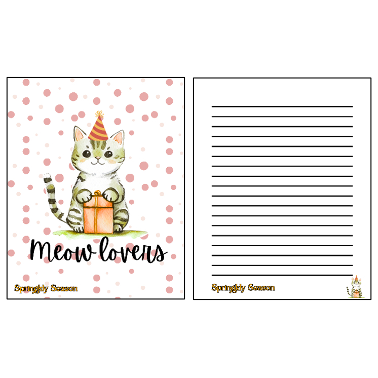 

Mini Notebook Kucing Lucu Aesthetic Ukuran 10 cm x 8 cm