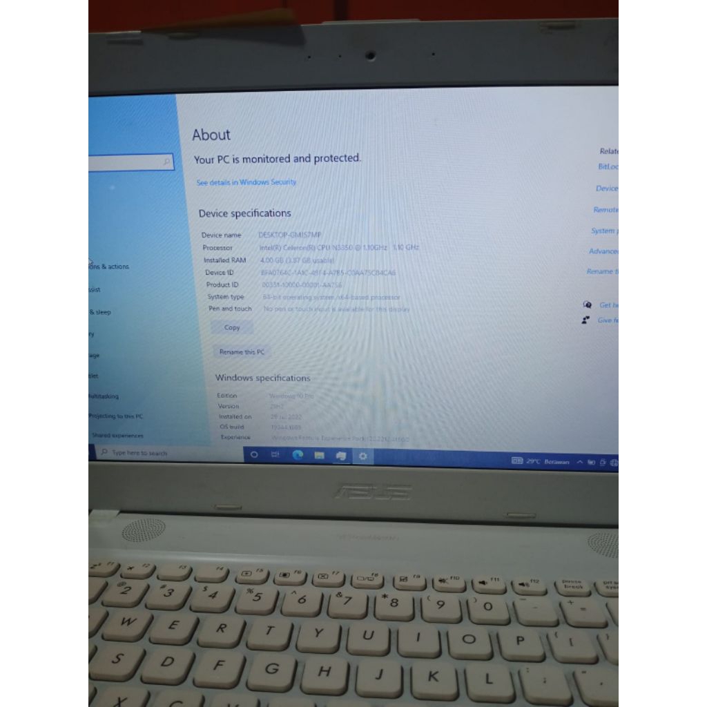 Laptop Second ASUS X411N CELERON