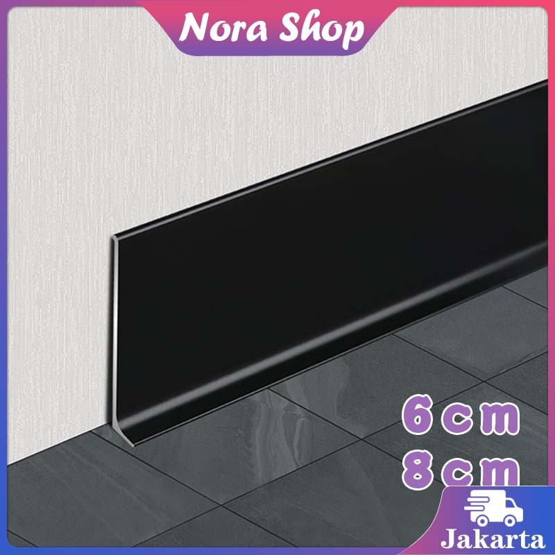 2m 6/8cm List Lantai Aluminium / Lis Sudut Dinding / List Lantai Aluminium