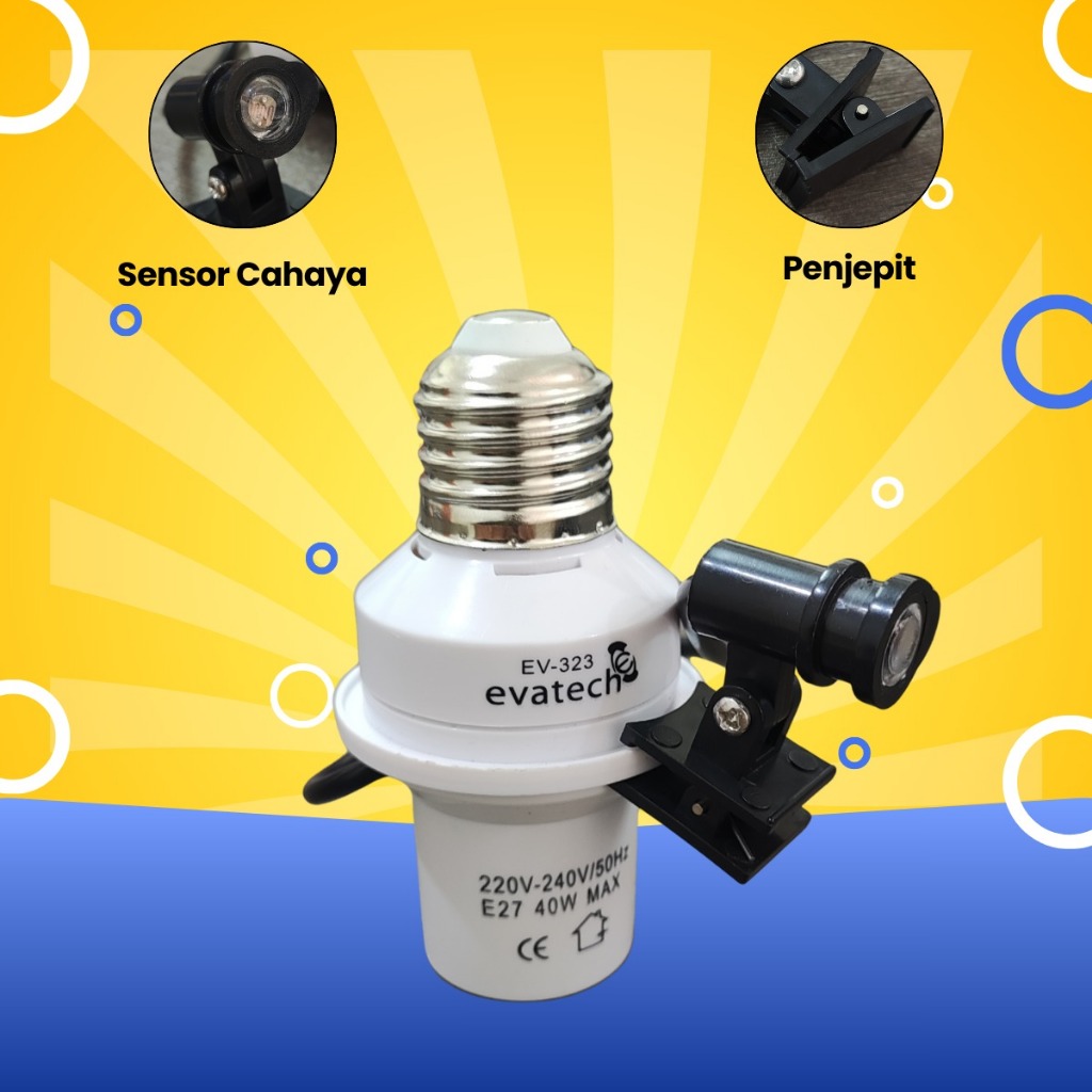 BESTPROMO BEST SALE FITTING SENSOR CAHAYA OTOMATIS/FITTING LAMPU CAHAYA OTOMATIS MATI SAAT TERANG