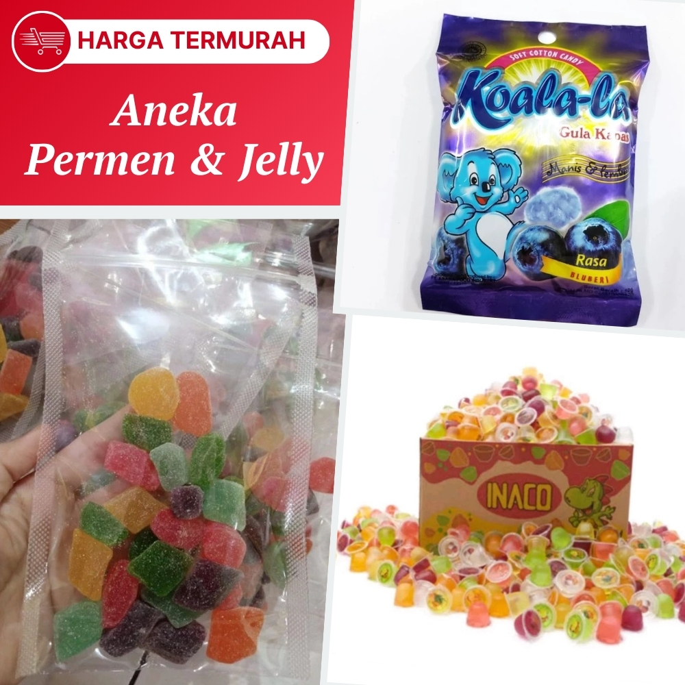 

Permen Kapas Jadul Koala Pemen Kapas Permen Jelly Inaco Rasa Buah Warna Warni Kenyal Manis