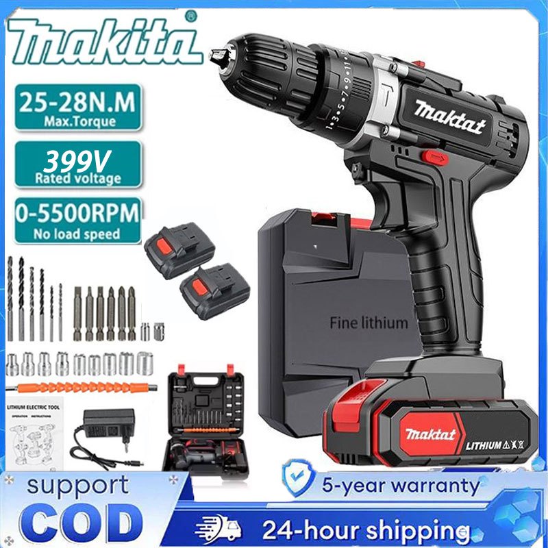 Mesin Bor 399Vf Impact Drill Bor Listrik Bor Baterai Cordless Bor Baterai Tangan Electric Drill