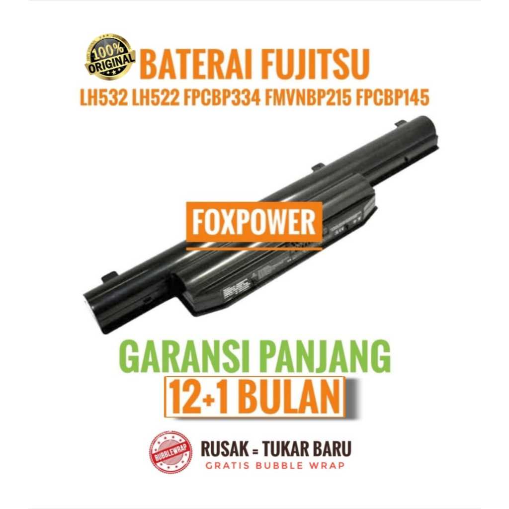 ORIGINAL BATERAI FUJITSU LH532 LH532AP LH522 LH532P FPCBP335  FPCBP334 FPCBP145 FMVNBP215 BLACK