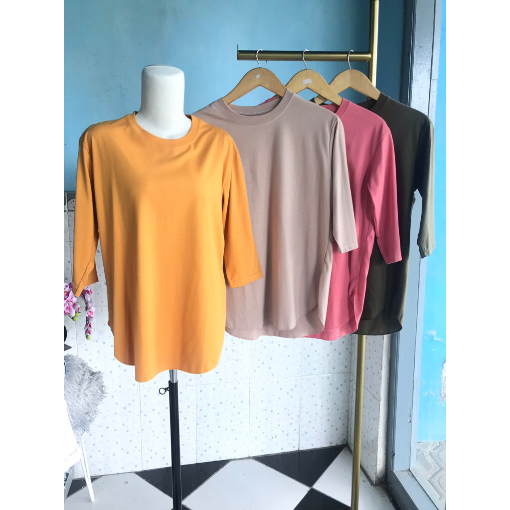 ATASAN KAOS WANITA POLOS // KAOS WANITA OVAL POLOS