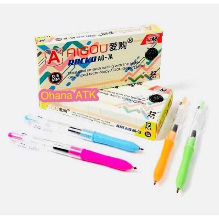 

Aigou Rocko Sweet Pulpen Gel 0.5mm Hitam