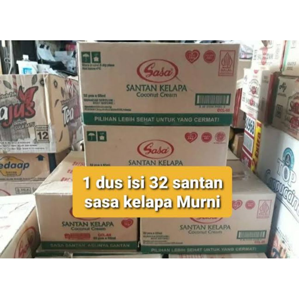 

Sasa Santan 65 ML isi 32Pcs/Karton