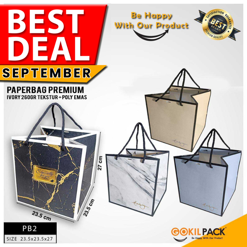 

Paper Bag / Tas Kertas / Goodie Bag Jumbo / Polos / Tas Kado Motif / Gift / Kantong Souvenir / PB2
