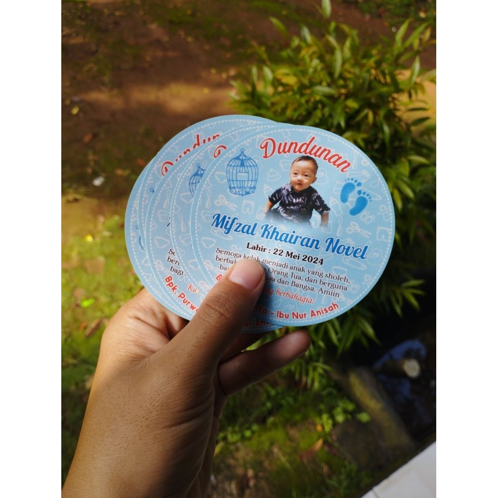 

Sticker Bulat Dundunan Tedak Sitten 7 - 9 cm isi 30 pcs