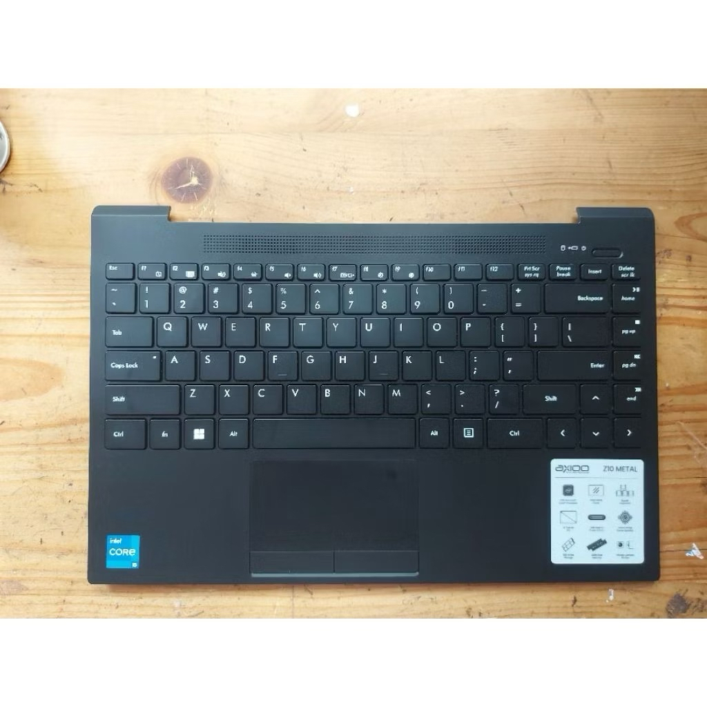 Casing Tengah Palmrest Laptop Axioo Mybook Z10 Full Frame Orginal Axioo Hitam Second original Like n
