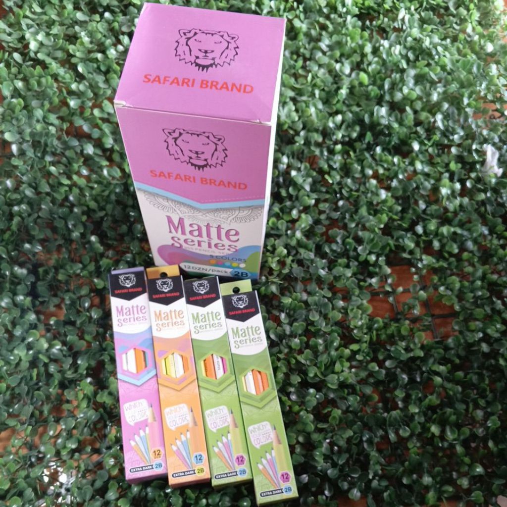 

Pensil 2B Safari Matte Series Premium Murah Merek Safari Brand 955 series 12Pcs