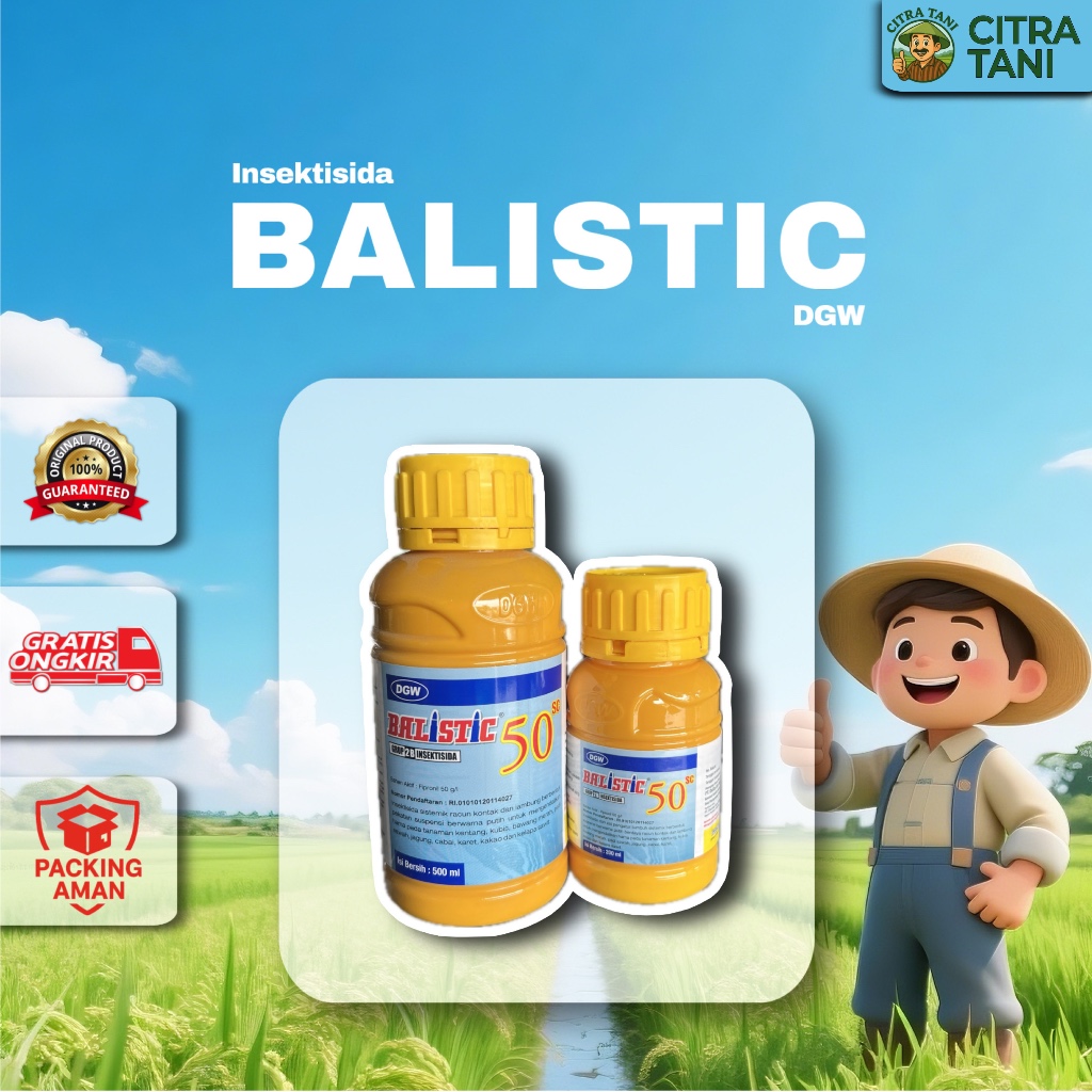 BALISTIC 50SC DGW – Insektisida Sistemik & Kontak untuk Cabai, Padi, Tomat