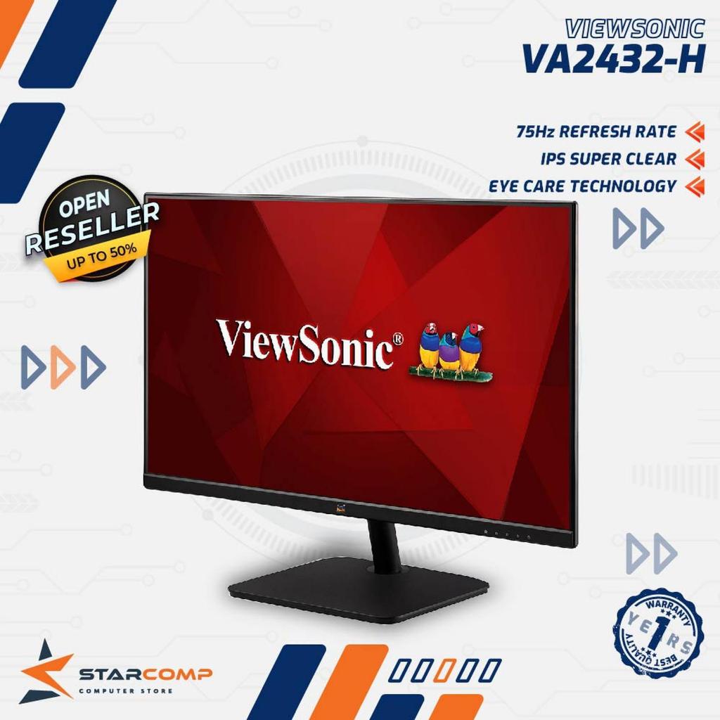 ViewSonic VA2432-H 24” IPS Monitor FHD Frameless 100Hz VA 2432 H