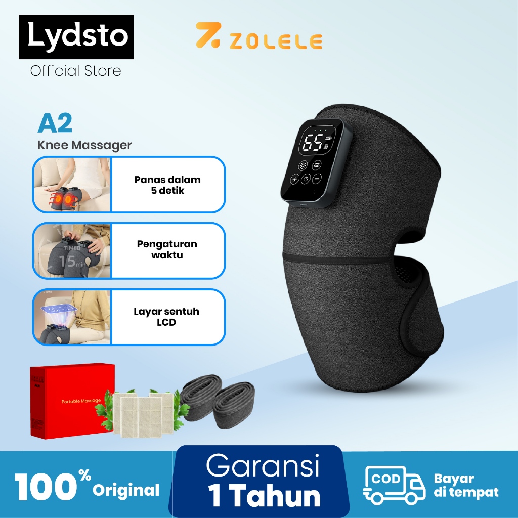 Zolele Alat Pijat Lutut/Pemanas Listrik Lutut Pad Perangkat Terapi/Nyeri Lutut Multifungsi Herbal Ko