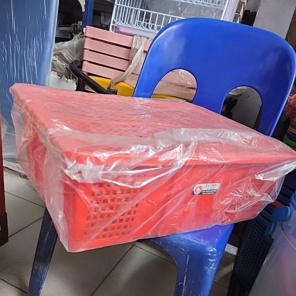 Keranjang Segi Plastik plus tutup Keranjang Buah Plastik Ultra 9500