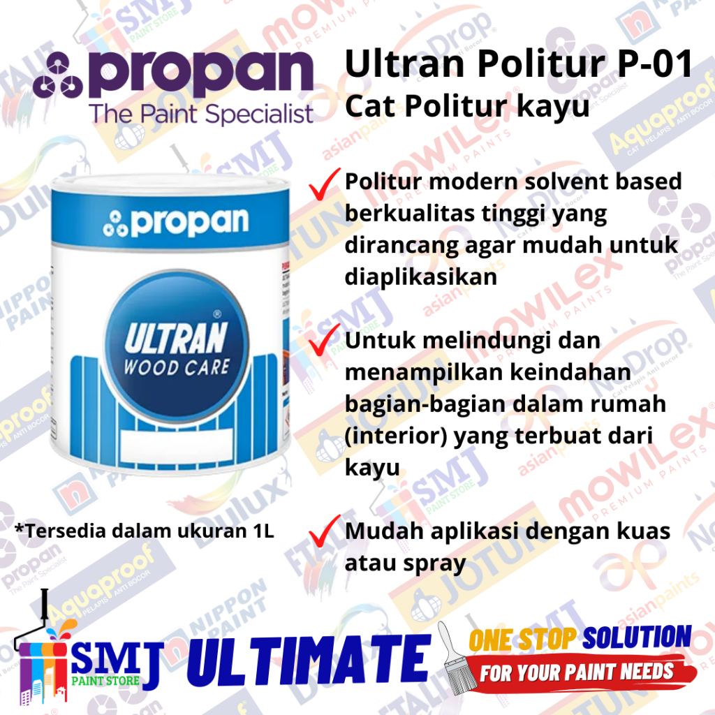 CAT POLITUR KAYU PROPAN ULTRAN P-01 1L