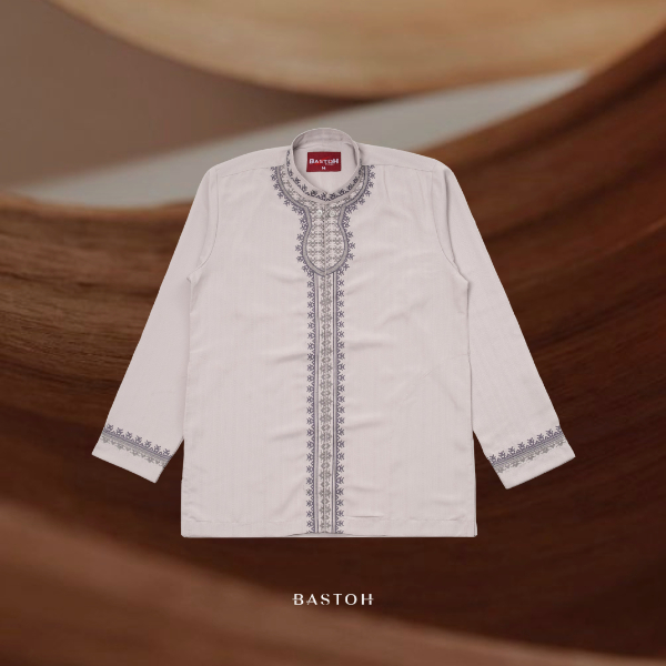 BASTOH Baju Koko Pria Bordir Lengan Panjang Wijaya