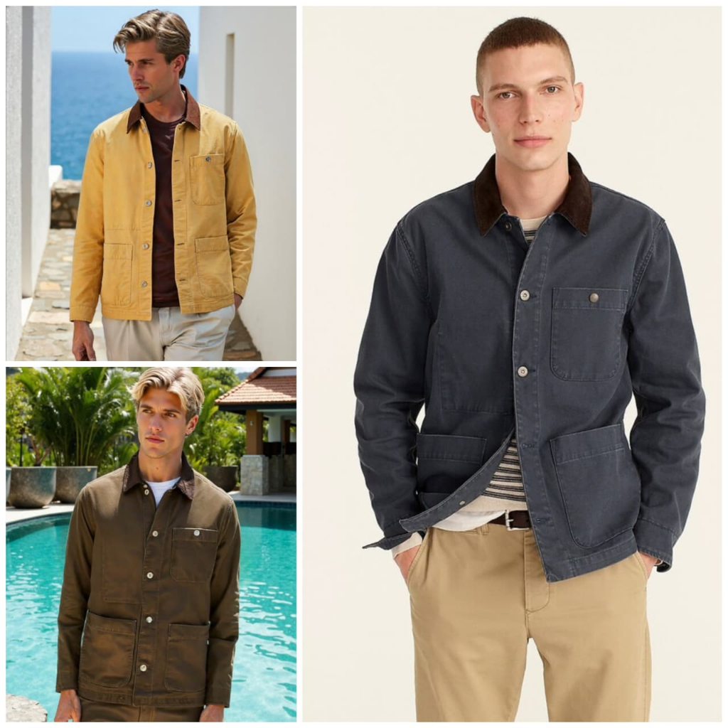 Jacket J.Crew Wallace Barnes Chore Jacket With Corduroy collar