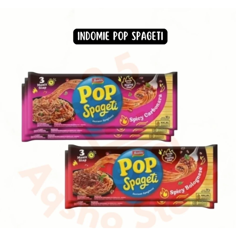

Pop Wow Spageti spaghetti instant meaty bolognese / creamy carbonara / aglio olio 88 gr pcs
