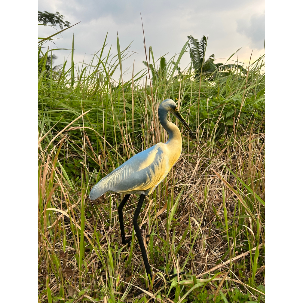 patung burung kuntul/hiasan burung kuntul