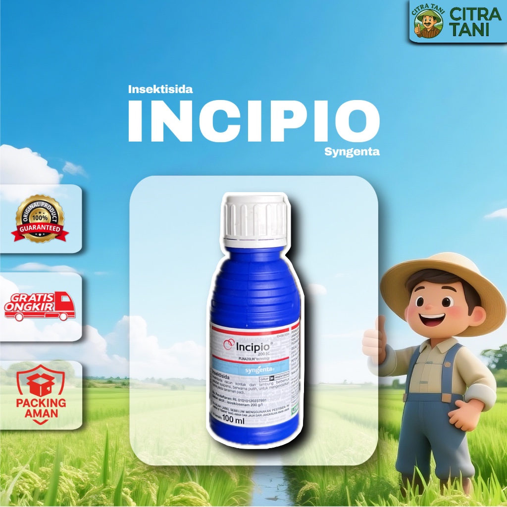 Insektisida INCIPIO Syngenta 100ml Ampuh Atasi Wereng, Sundep, Penggerek Padi