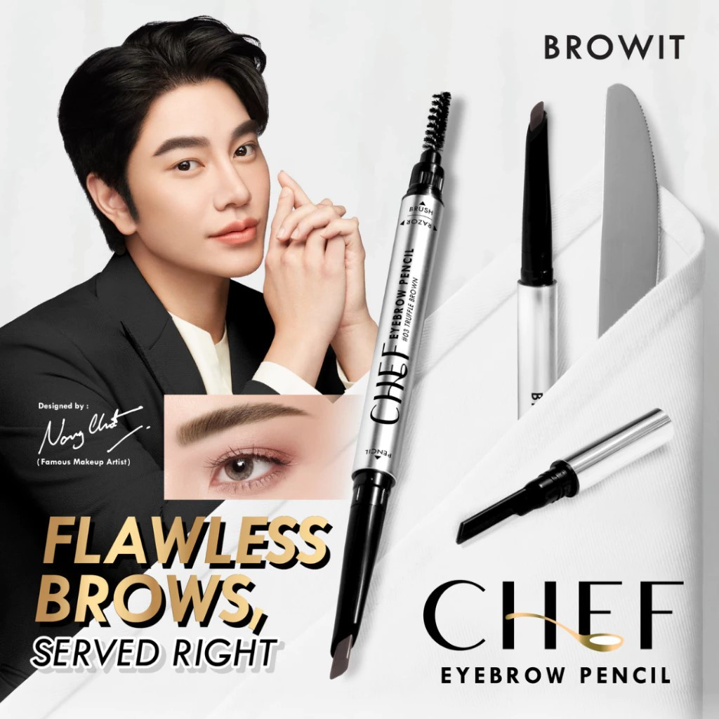 BROWIT BY NONGCHAT CHEF EYEBROW PENCIL