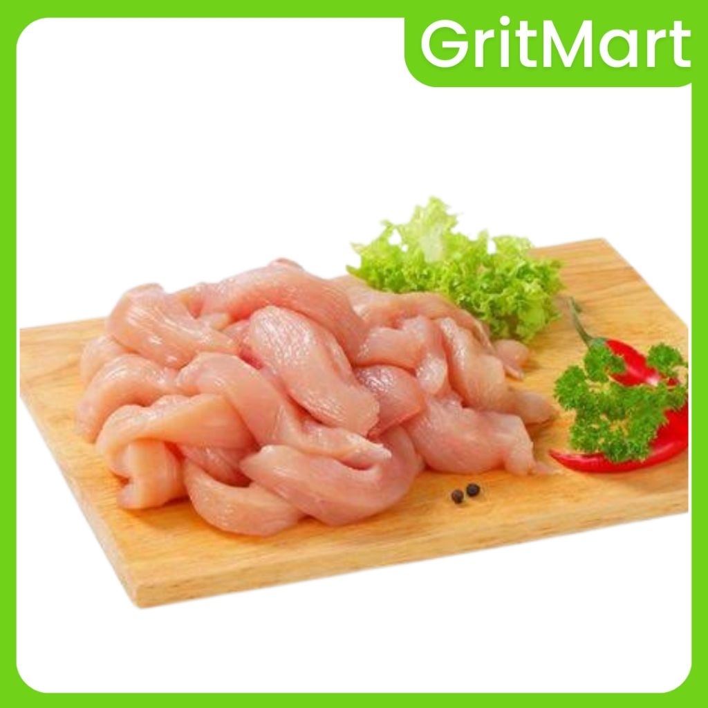 

Dada Ayam Fillet Potong Stik Fresh 1 Kg