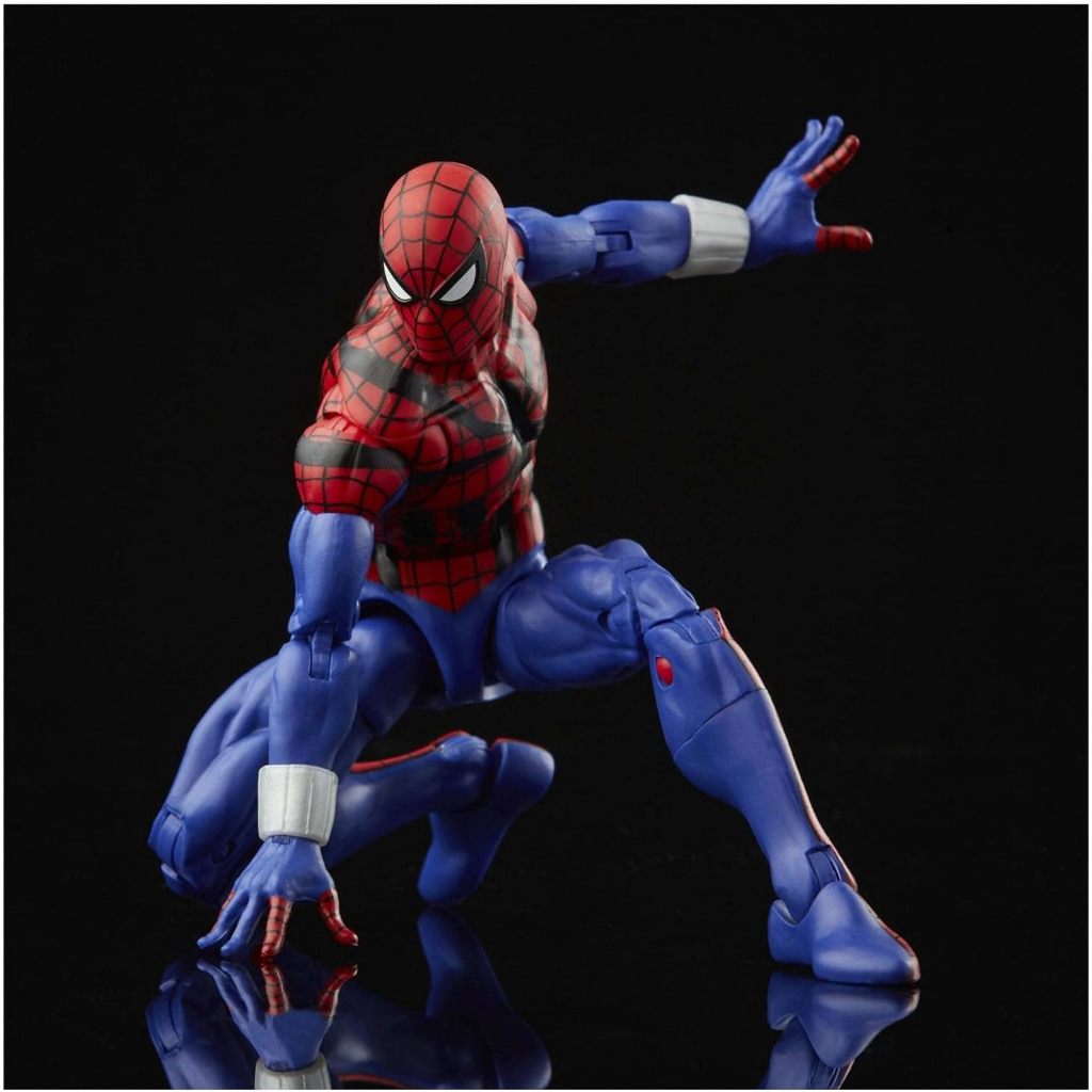 Spiderman Marvel Legends Series 6-Inch Ben Reilly Action Figure Toy, Includes 5 Accessories