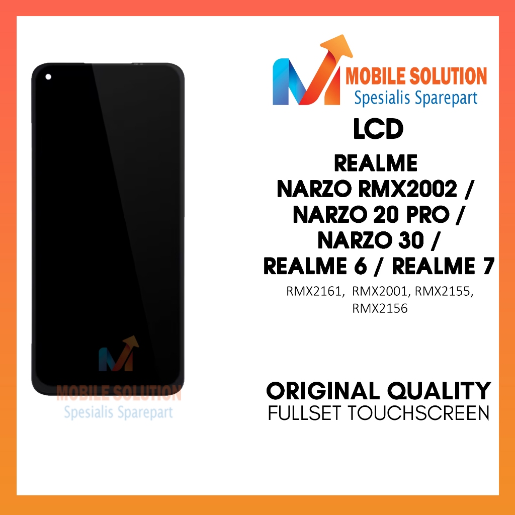 Pestakilau Lcd Realme Narzo Rmx2002 / Narzo 30 / Narzo 20 Pro / Lcd Realme 6 / Realme 7 - Fullset